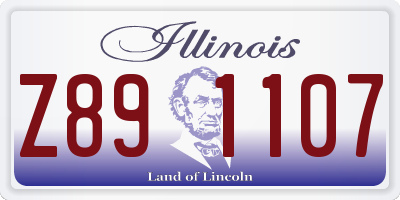 IL license plate Z891107