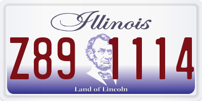 IL license plate Z891114
