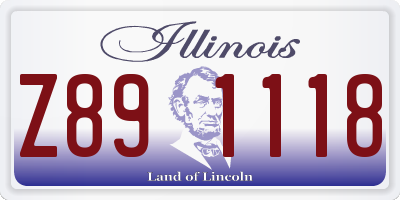 IL license plate Z891118