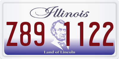 IL license plate Z891122