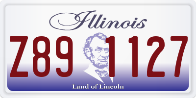 IL license plate Z891127