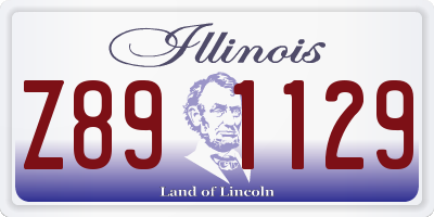 IL license plate Z891129