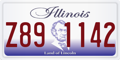 IL license plate Z891142