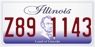IL license plate Z891143