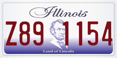 IL license plate Z891154