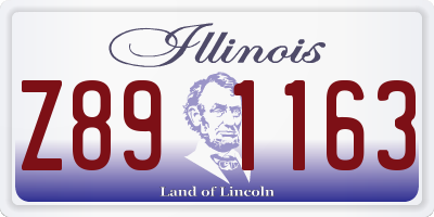 IL license plate Z891163