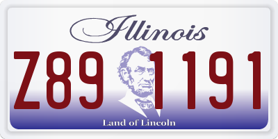 IL license plate Z891191