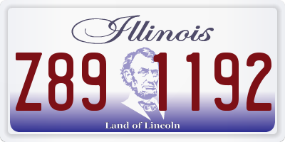 IL license plate Z891192