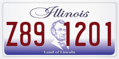 IL license plate Z891201