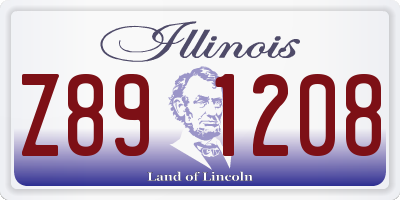 IL license plate Z891208