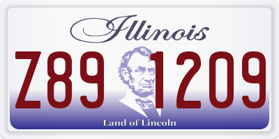 IL license plate Z891209