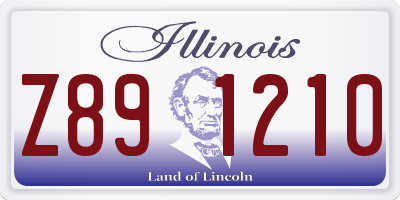 IL license plate Z891210