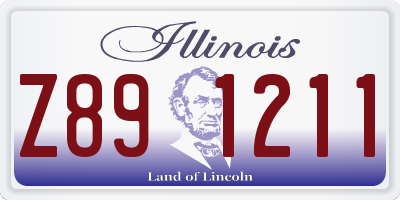 IL license plate Z891211