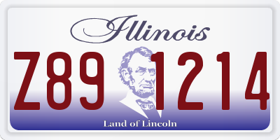 IL license plate Z891214