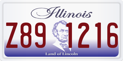 IL license plate Z891216