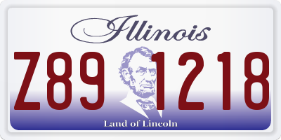 IL license plate Z891218