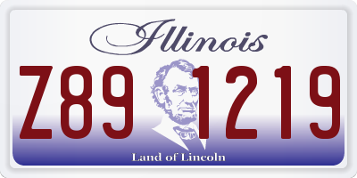 IL license plate Z891219