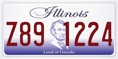 IL license plate Z891224