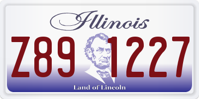 IL license plate Z891227