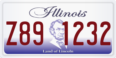 IL license plate Z891232