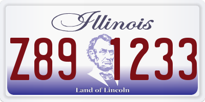 IL license plate Z891233