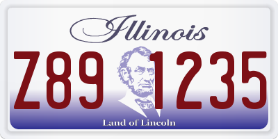 IL license plate Z891235