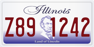 IL license plate Z891242