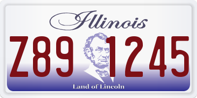 IL license plate Z891245