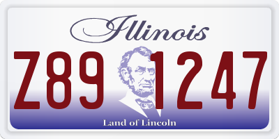 IL license plate Z891247