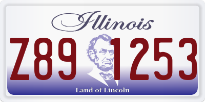 IL license plate Z891253