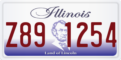 IL license plate Z891254