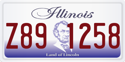 IL license plate Z891258