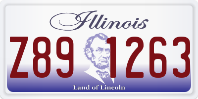 IL license plate Z891263
