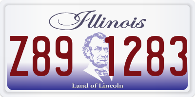 IL license plate Z891283