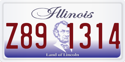 IL license plate Z891314