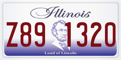 IL license plate Z891320