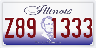 IL license plate Z891333