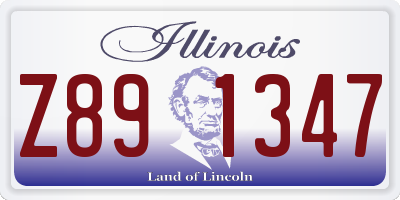 IL license plate Z891347