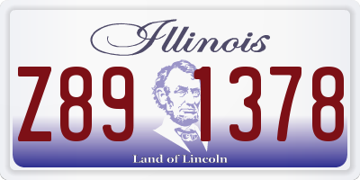 IL license plate Z891378