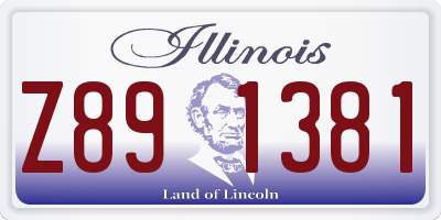 IL license plate Z891381