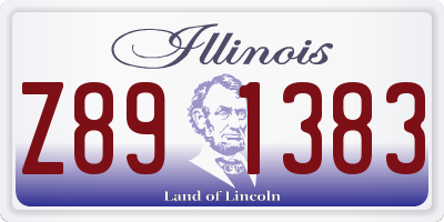 IL license plate Z891383