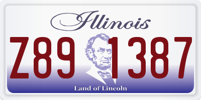 IL license plate Z891387