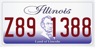 IL license plate Z891388