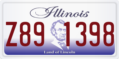 IL license plate Z891398