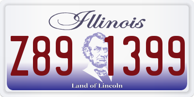 IL license plate Z891399