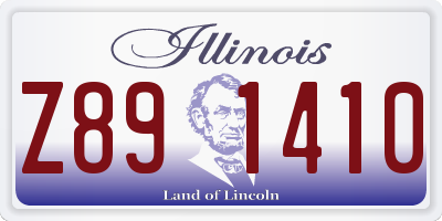 IL license plate Z891410