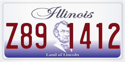 IL license plate Z891412