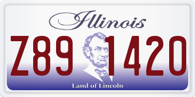 IL license plate Z891420