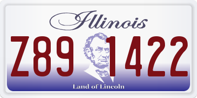 IL license plate Z891422