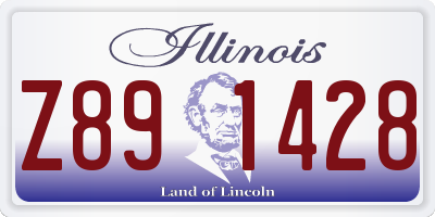 IL license plate Z891428